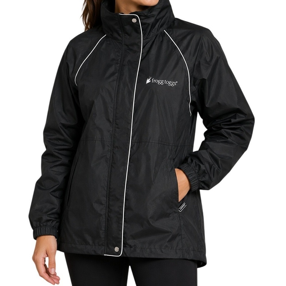 Frogg Toggs Black Tekk Toad Suit Rain Jacket Women's Medium